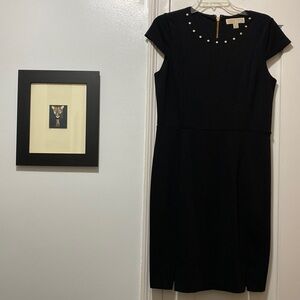 Michael Kors Black Knit Gold Stud Dress